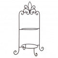 Etagere voor 2 borden bruin 38X30X57 CM