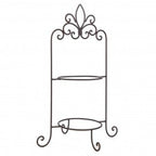 Etagere voor 2 borden bruin 38X30X57 CM
