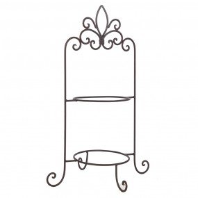 Etagere voor 2 borden bruin 38X30X57 CM