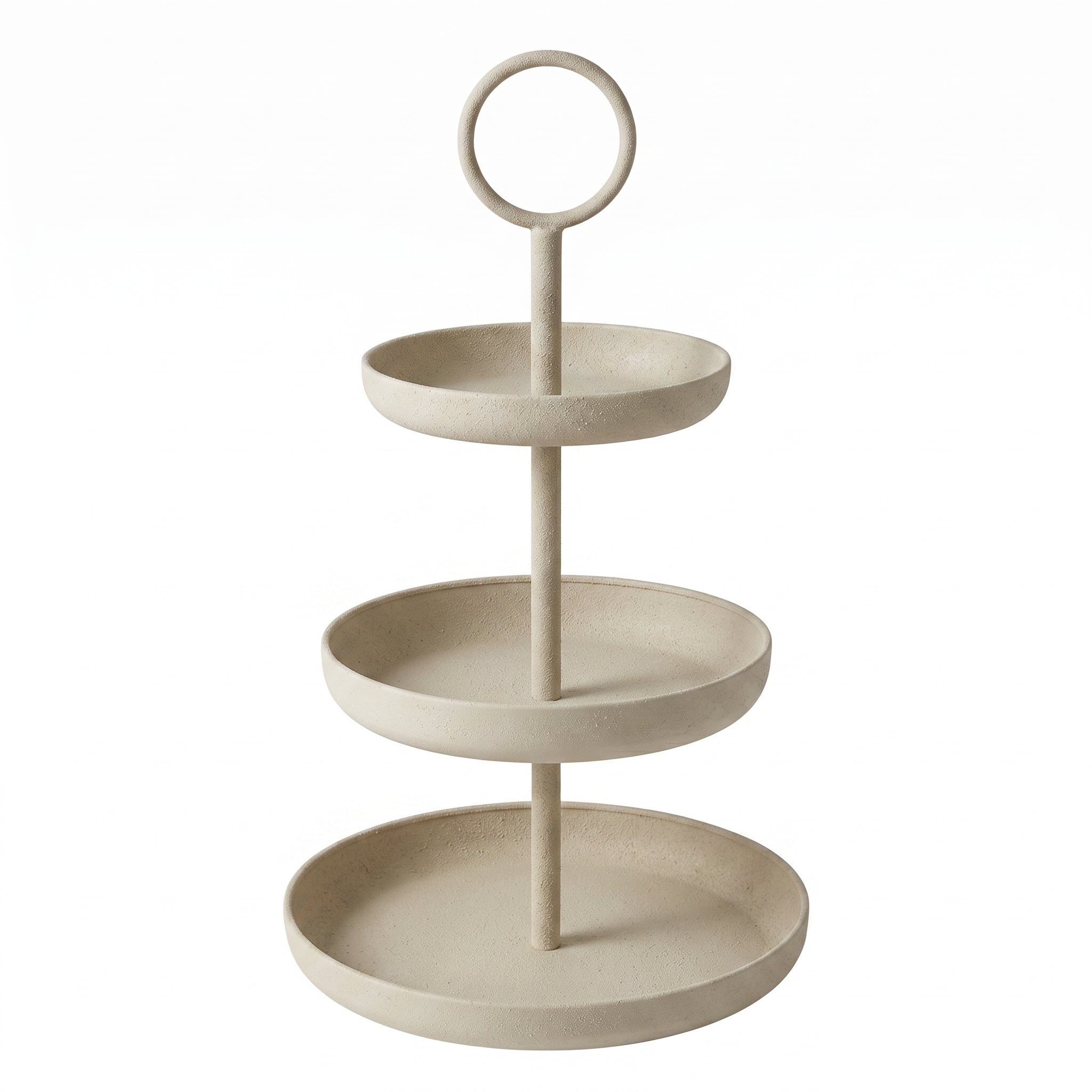 Beige 3-laagse etagère