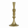 Candle holder ALU RAW/GOLD 14x14x32