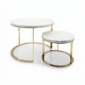 FUGURATO ELEGANCE PLATEAU SET 20/14 | MARMER – GOUD 2-DELIG
