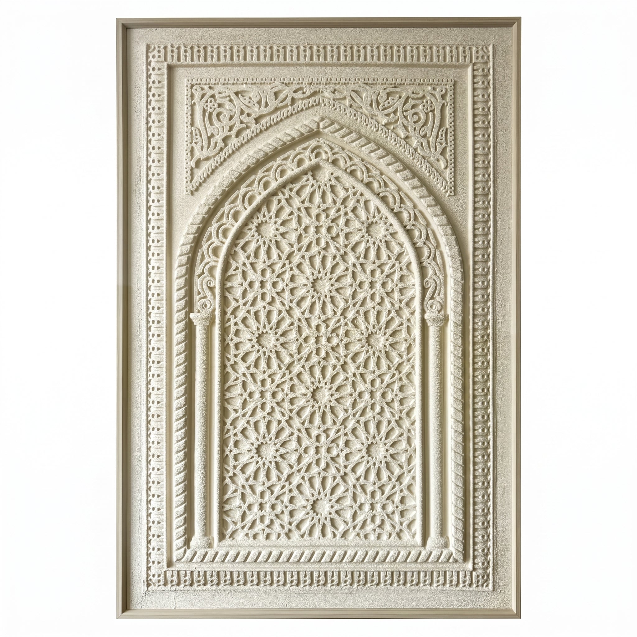 Wanddecoratie BEIGE 80x120CM