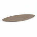 Plate oval ALU RAW/TAUPE 85x26x6
