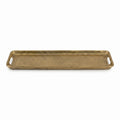 Plate w/handle ALU RAW/BRONZE 54x16x4