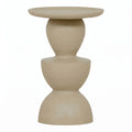 Candle holder ALU RAW/TAUPE 13x13x17