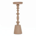 Candle holder ALU RAW/TAUPE 11x11x35
