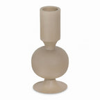 Candle holder ALU RAW/TAUPE 19x19x35