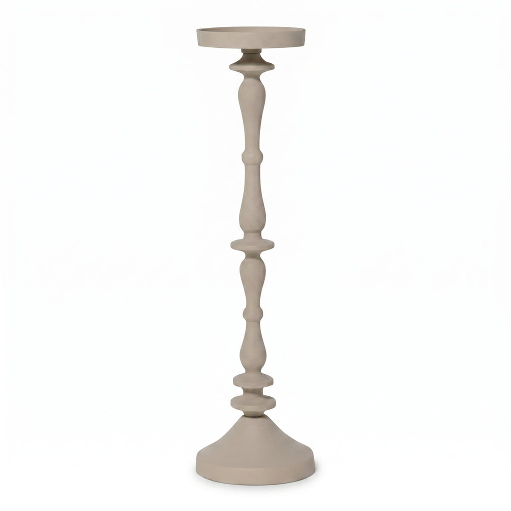 Candle holder ALU RAW/SAND 13x13x47
