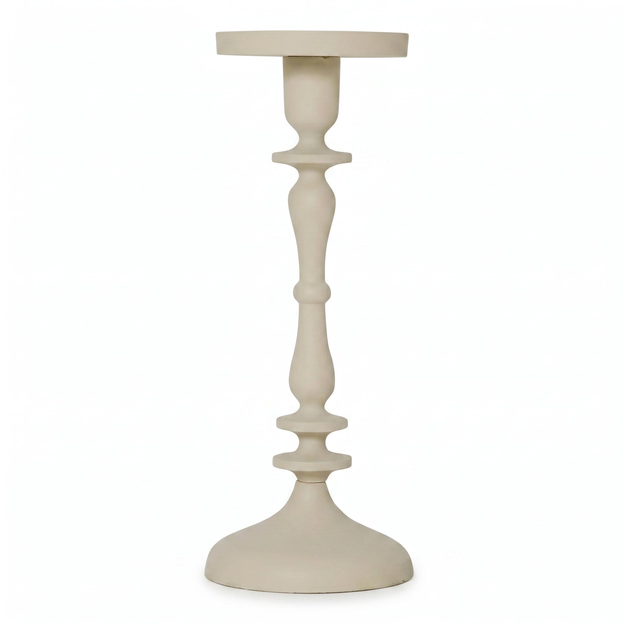 Candle holder ALU RAW/SAND 13x13x47