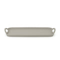 Tray w/handle alu raw/stone 59x16x5