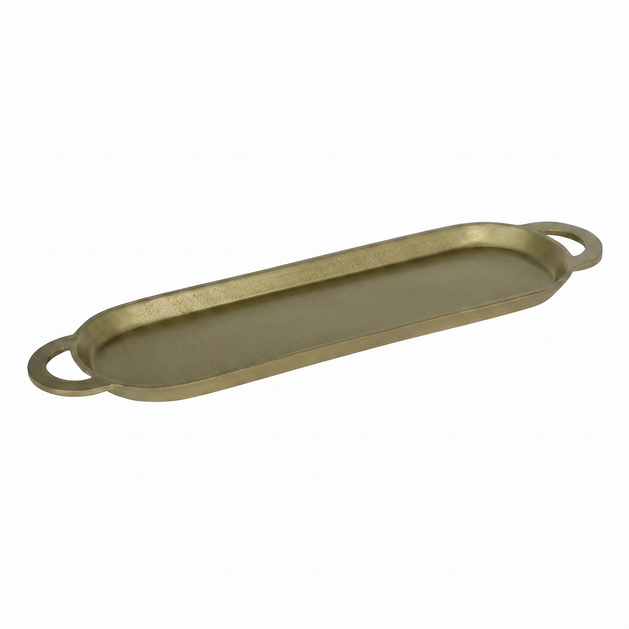 Dienblad ovaal nieuwbronze 59x16x3