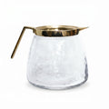 Kan met handvat goud 16x13x10