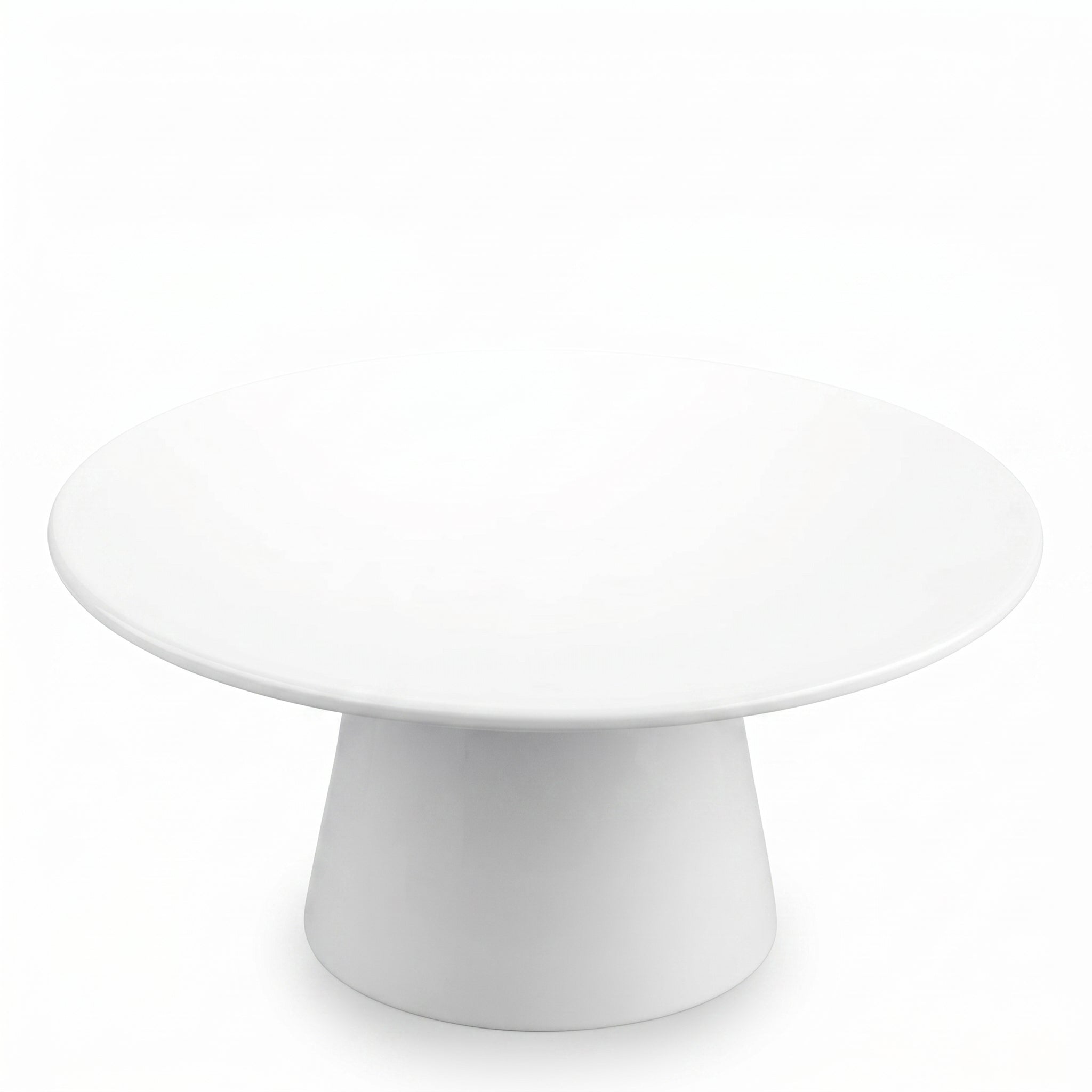 Taartenhouder 28 cm melamine wit