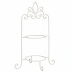Etagere voor 2 borden bruin 38X30X57 CM