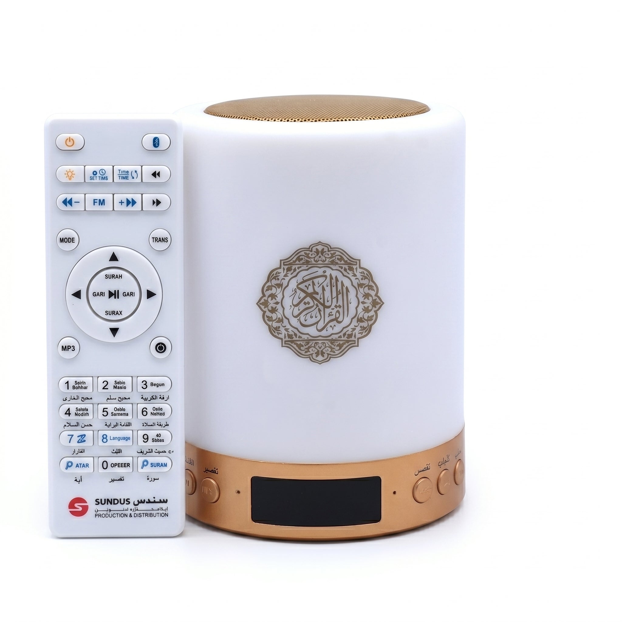 Bluetooth Draadloze Azan Moslim Koran Speaker Draagbare Kleurrijke Lamp