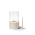 Housevitamin Bio Ethanol Tafelhaard Rond Zand Beige 21x21x28 cm