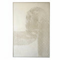 Wanddecoratie japandi wit-beige 80x120cm
